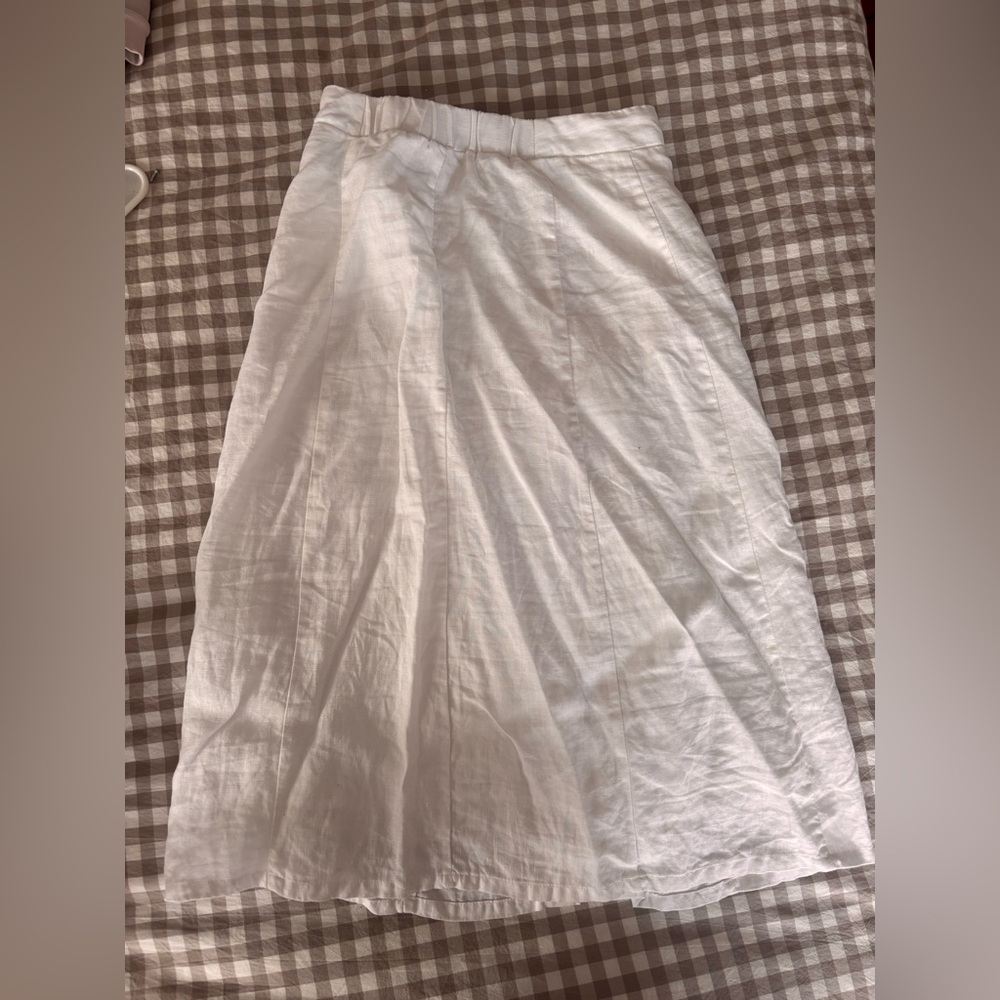 Forever 21 | 100% linen lined button up midi skirt - Picture 3 of 5